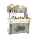 Kuchnia dla dzieci drewniana MDF piekarnik garnki akcesoria 70cm Kuchnia dla dzieci drewniana MDF piekarnik garnki akcesoria 70cm