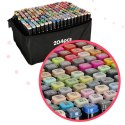 Markery dwustronne mazaki alkoholowe w etui 204 + podstawka Markery dwustronne mazaki alkoholowe w etui 204 + podstawka