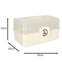 Pojemnik na leki organizer pudełko apteczka 29 x 16 x 15 cm Pojemnik na leki organizer pudełko apteczka 29 x 16 x 15 cm