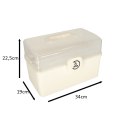 Pojemnik na leki organizer pudełko apteczka 34 x 19 x 22,5 cm Pojemnik na leki organizer pudełko apteczka 34 x 19 x 22,5 cm