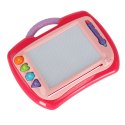 Tablica magnetyczna tablet do rysowania znikopis stempelki różowy XL Tablica magnetyczna tablet do rysowania znikopis stempelki różowy XL