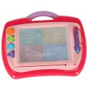 Tablica magnetyczna tablet do rysowania znikopis stempelki różowy XL Tablica magnetyczna tablet do rysowania znikopis stempelki różowy XL
