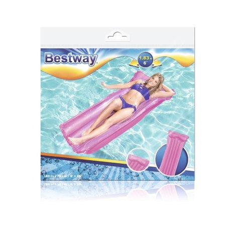 Materac dmuchany plażowy BESTWAY 44013 różowy Materac dmuchany plażowy BESTWAY 44013 różowy