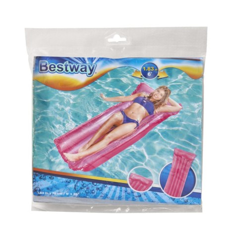 Materac dmuchany plażowy BESTWAY 44013 różowy Materac dmuchany plażowy BESTWAY 44013 różowy