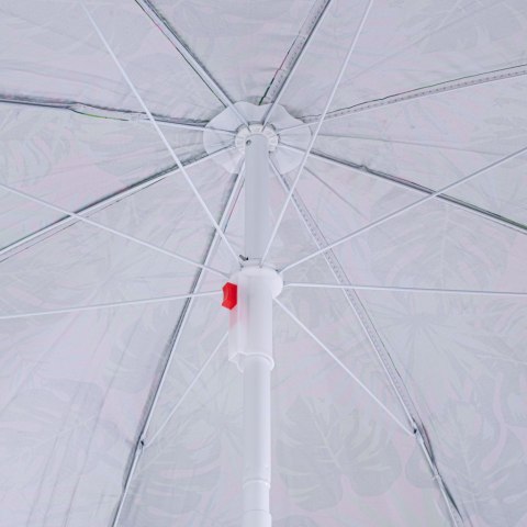 Parasol ogrodowy plażowy regulowany łamany 150cm liście UV Parasol ogrodowy plażowy regulowany łamany 150cm liście UV