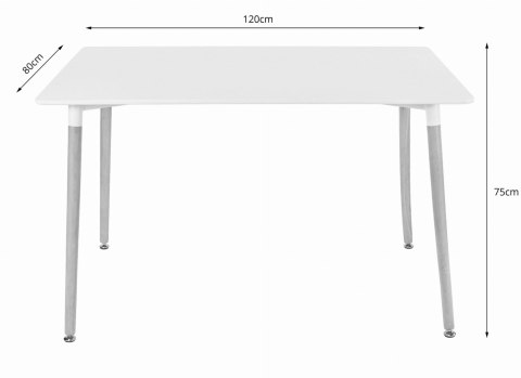 Stół ADRIA 120cm x 80cm - biały Stół ADRIA 120cm x 80cm - biały