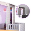 Domek dla lalek drewniany mebelki pastelowy 117cm Domek dla lalek drewniany mebelki pastelowy 117cm