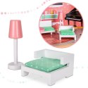 Domek dla lalek drewniany mebelki pastelowy 117cm Domek dla lalek drewniany mebelki pastelowy 117cm