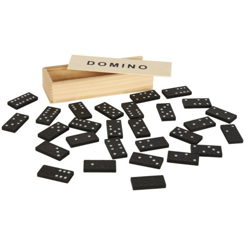 Domino drewniane klocki gra rodzinna + pudełko Domino drewniane klocki gra rodzinna + pudełko