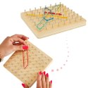 Geoboard geoplan drewniana układanka tworzenie kształtów z gumek Geoboard geoplan drewniana układanka tworzenie kształtów z gumek