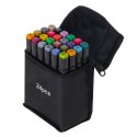 Markery dwustronne mazaki alkoholowe w etui 24 + podstawka Markery dwustronne mazaki alkoholowe w etui 24 + podstawka