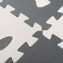 Mata edukacyjna dla dzieci piankowa puzzle szara 85 x 85 cm 9 elementów Mata edukacyjna dla dzieci piankowa puzzle szara 85 x 85 cm 9 elementów