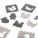 Mata edukacyjna dla dzieci piankowa puzzle szara 85 x 85 cm 9 elementów Mata edukacyjna dla dzieci piankowa puzzle szara 85 x 85 cm 9 elementów