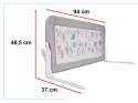 Barierka osłona ochronna do łóżka otwierana 90cm zwierzęta Barierka osłona ochronna do łóżka otwierana 90cm zwierzęta