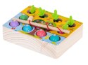 Gra drewniana montessori łowienie rybek marchewki robaczki Gra drewniana montessori łowienie rybek marchewki robaczki