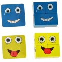 Gra edukacyjne wyzwania nauka emocji klocki drewniane Gra edukacyjne wyzwania nauka emocji klocki drewniane