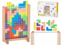 Gra logiczna układanka tetris stojący Gra logiczna układanka tetris stojący