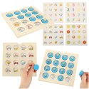 Gra planszowa memory montessori zestaw puzzle drewniane 4 karty Gra planszowa memory montessori zestaw puzzle drewniane 4 karty
