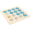 Gra planszowa memory montessori zestaw puzzle drewniane 4 karty Gra planszowa memory montessori zestaw puzzle drewniane 4 karty