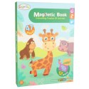 Książeczka magnetyczna układanka puzzle na magnes zwierzęta safari 47el. Książeczka magnetyczna układanka puzzle na magnes zwierzęta safari 47el.