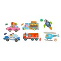 Książeczka magnetyczna układanka puzzle z magnesem środki transportu Książeczka magnetyczna układanka puzzle z magnesem środki transportu