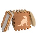 Mata edukacyjna piankowa puzzle brązowa 143 x 143 cm 36 elementów Mata edukacyjna piankowa puzzle brązowa 143 x 143 cm 36 elementów