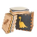 Mata edukacyjna piankowa puzzle brązowa 143 x 143 cm 36 elementów Mata edukacyjna piankowa puzzle brązowa 143 x 143 cm 36 elementów