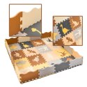 Mata edukacyjna piankowa puzzle brązowa 143 x 143 cm 36 elementów Mata edukacyjna piankowa puzzle brązowa 143 x 143 cm 36 elementów