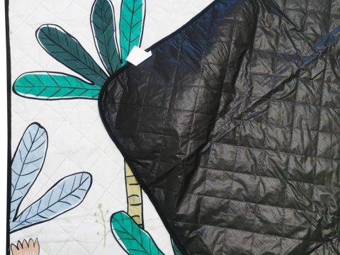 Mata plażowa koc piknikowy biwakowy palmy 200x200 Mata plażowa koc piknikowy biwakowy palmy 200x200