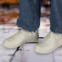 Nakładki przeciwdeszczowe na buty ochraniacze nieprzemakalne przeciwdeszczowe kalosze M szare roz. 35-38 Nakładki przeciwdeszczowe na buty ochraniacze nieprzemakalne przeciwdeszczowe kalosze M szare roz. 35-38