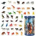 Figurki zwierzęta morskie dzikie zagrodowe dinozaury zestaw mix 48sztuk Figurki zwierzęta morskie dzikie zagrodowe dinozaury zestaw mix 48sztuk