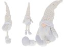 Krasnal skrzat świąteczny z brodą biały 47cm Krasnal skrzat świąteczny z brodą biały 47cm
