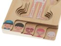 Puzzle drewniane warstwowe budowa ciała montessori chłopiec Puzzle drewniane warstwowe budowa ciała montessori chłopiec
