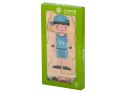 Puzzle drewniane warstwowe budowa ciała montessori chłopiec Puzzle drewniane warstwowe budowa ciała montessori chłopiec