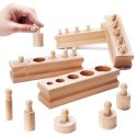 Odważniki cylindry drewniane sorter montessori Odważniki cylindry drewniane sorter montessori