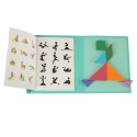 Tangram książeczka magnetyczna układanka montessori klocki gra logiczna 3D Tangram książeczka magnetyczna układanka montessori klocki gra logiczna 3D