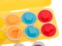 Układanka edukacyjna sorter dopasuj kształty jajka 12 sztuk Układanka edukacyjna sorter dopasuj kształty jajka 12 sztuk