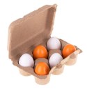 Jajka drewniane montessori do zabawy wyjmowane żółtka Jajka drewniane montessori do zabawy wyjmowane żółtka
