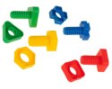 Klocki konstrukcyjne edukacyjne śruby montessori 30 elementów Klocki konstrukcyjne edukacyjne śruby montessori 30 elementów