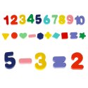 Liczydło drewniane sorter cyfry montessori 3w1 13x36cm Liczydło drewniane sorter cyfry montessori 3w1 13x36cm