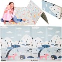 Mata edukacyjna dwustronna składana ulica las 177 x 198 x 1 cm Mata edukacyjna dwustronna składana ulica las 177 x 198 x 1 cm