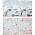 Mata edukacyjna piankowa dwustronna składana ulica las 177 x 158 cm Mata edukacyjna piankowa dwustronna składana ulica las 177 x 158 cm