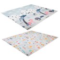 Mata edukacyjna piankowa dwustronna składana ulica las 177 x 158 cm Mata edukacyjna piankowa dwustronna składana ulica las 177 x 158 cm