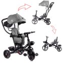 Rowerek trójkołowy Trike Fix Lite rower spacerówka 3w1 obracany 360 wolne koło szary Rowerek trójkołowy Trike Fix Lite rower spacerówka 3w1 obracany 360 wolne koło szary