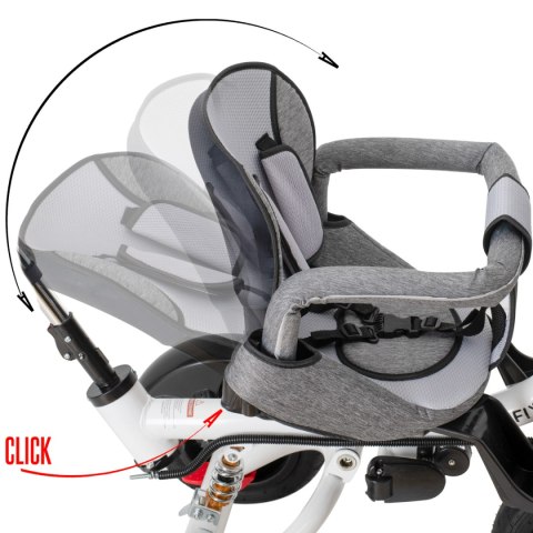 Rowerek trójkołowy Trike Fix V3 rower spacerówka 3w1 obracany 360 wolne koło szary Rowerek trójkołowy Trike Fix V3 rower spacerówka 3w1 obracany 360 wolne koło szary