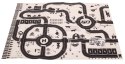 Mata do zabawy miasto ulica + znaki drogowe wodoodporna kremowa 130x100cm Mata do zabawy miasto ulica + znaki drogowe wodoodporna kremowa 130x100cm