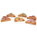 Pizza drewniany zestaw do zabawy na rzep akcesoria łopatka nóż talerz nauka krojenia 20cm Pizza drewniany zestaw do zabawy na rzep akcesoria łopatka nóż talerz nauka krojenia 20cm