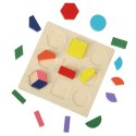 Układanka drewniana figury geometryczne nauka kształtów ułamków Układanka drewniana figury geometryczne nauka kształtów ułamków
