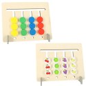 Zabawka edukacyjna drewniana dopasuj kolory owoce montessori Zabawka edukacyjna drewniana dopasuj kolory owoce montessori