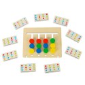 Zabawka edukacyjna drewniana dopasuj kolory owoce montessori Zabawka edukacyjna drewniana dopasuj kolory owoce montessori